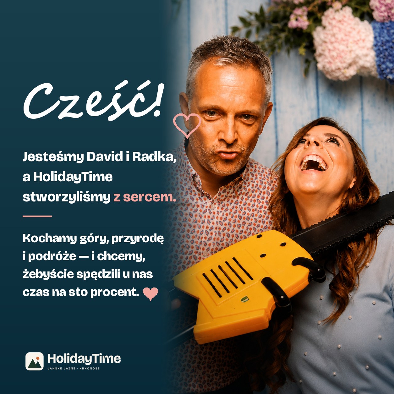 David i Radka — właściciele apartamentu HolidayTime