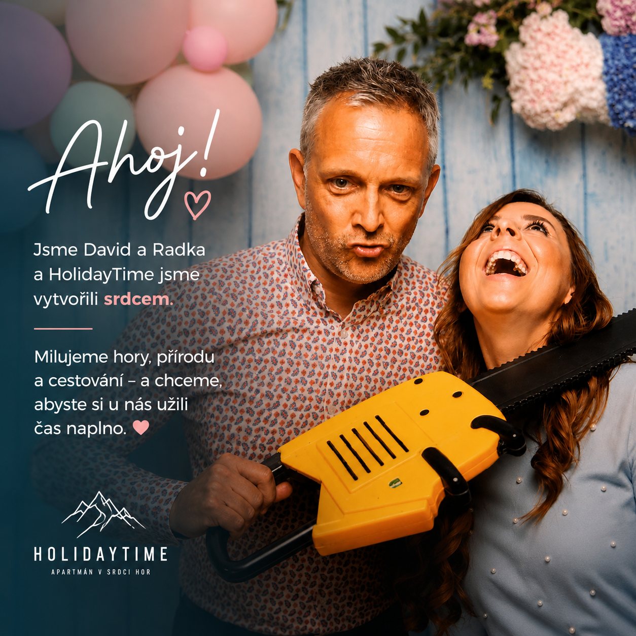 David a Radka — majitelé apartmánu HolidayTime